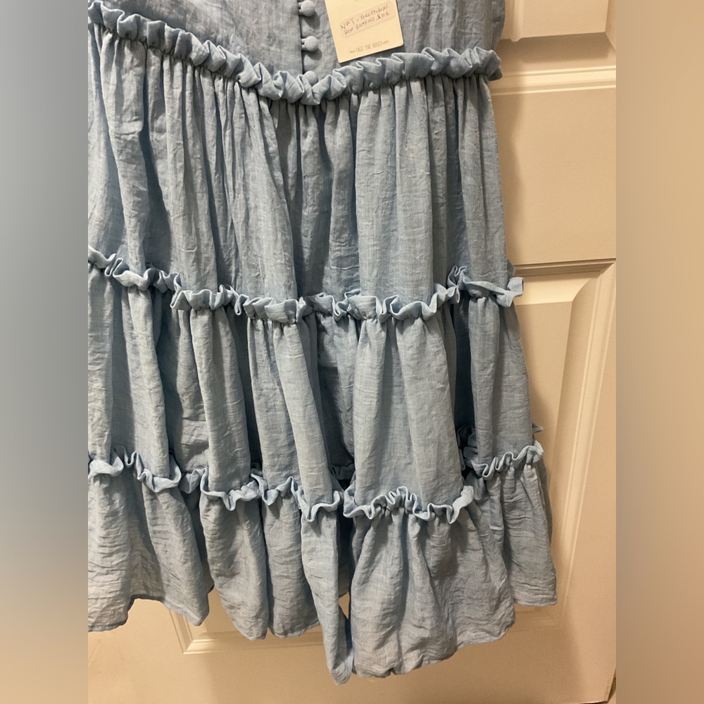 Free the Roses NWT Tiered Tie Shoulder Dress | M - Picture 5 of 9